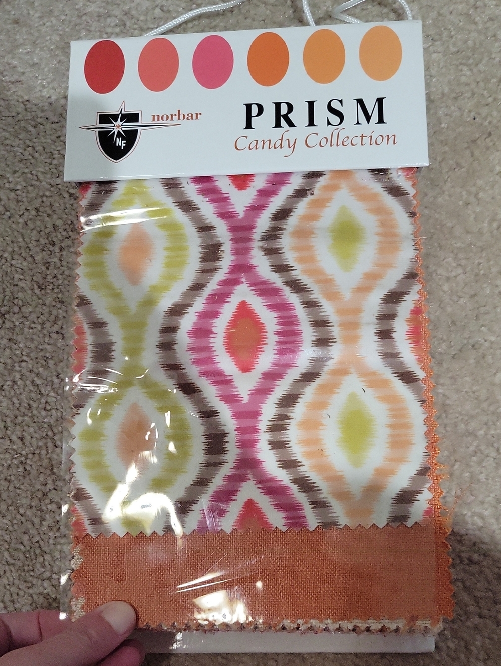 NORBAR Prism Huge Fabric Swatch FabricCandy Collection Multicolor